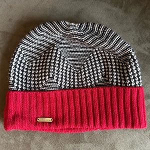 Calvin Klein Black White Red Beanie